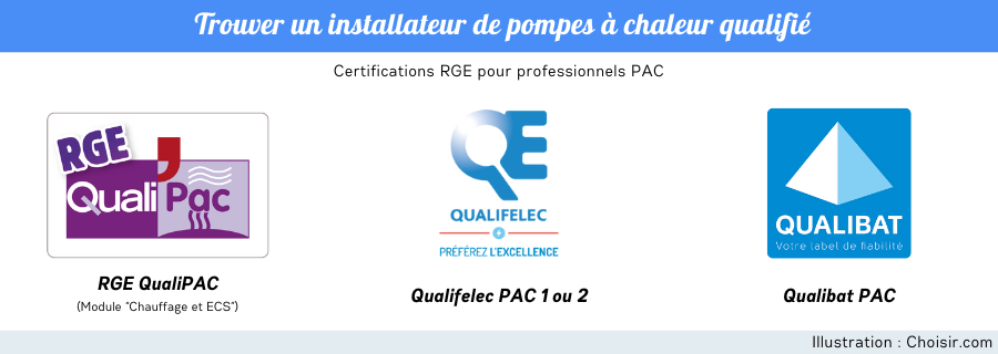 certifications pour installateur PAC