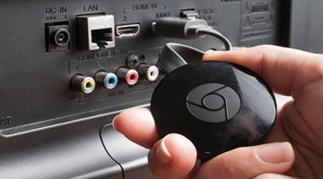 chromecast branché tv